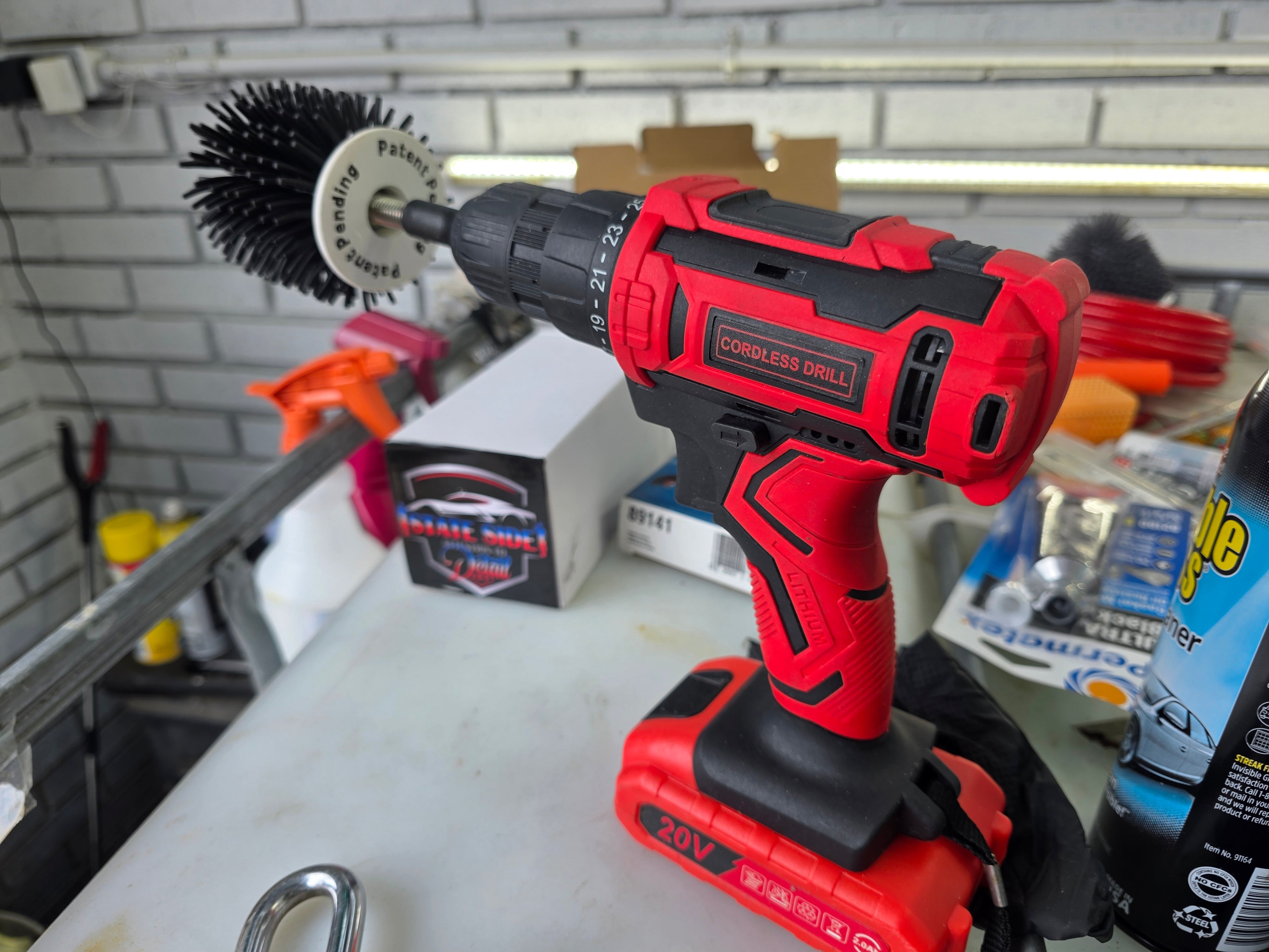 State Side Attention to Detail pet hair removal brush drill attachment